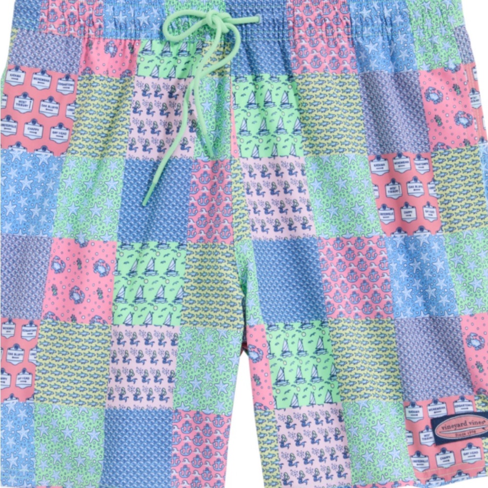 Vineyard Vines Multicolor Patchwork Shorts